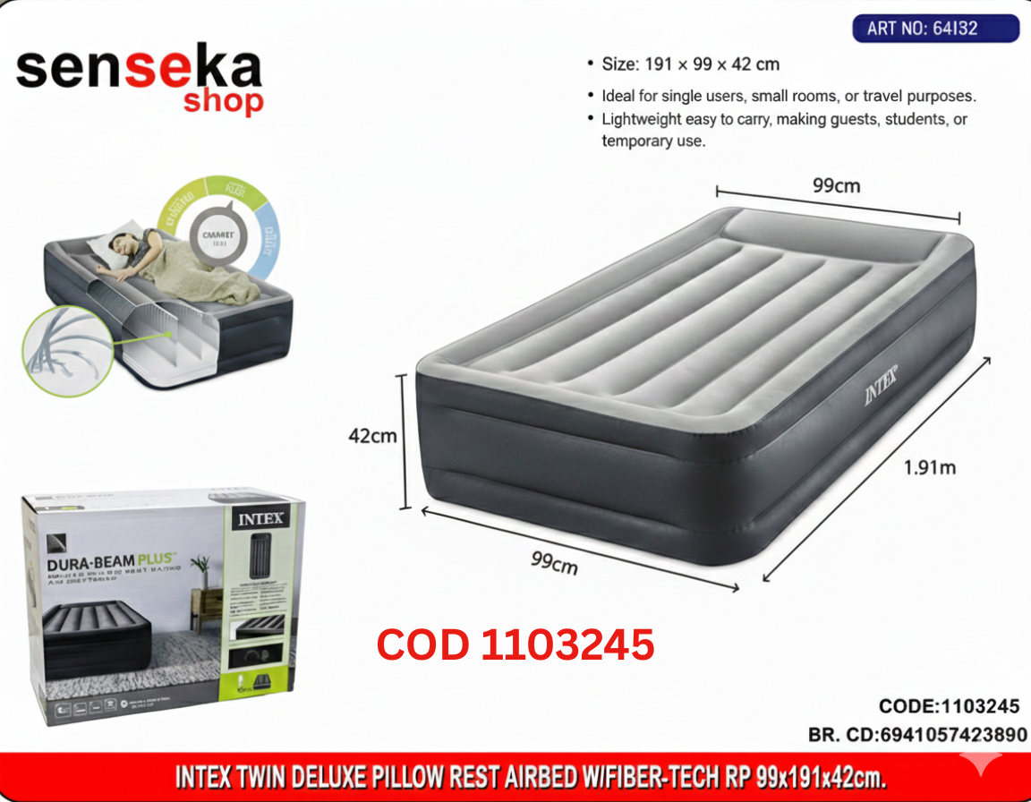 Intex Inflatable Air Bed – Standard & Premium Quality | Comfortable Sleep Anywhere